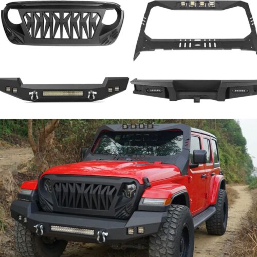 Jeep Wrangler bufer və ön şüşə çərçivəsi, kapot visoru və barmaqlıq